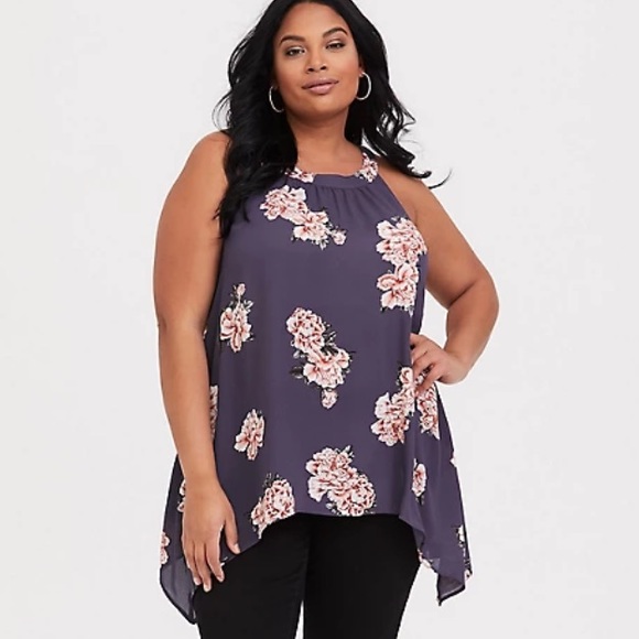 Torrid Goddess Georgette Tank - Picture 1 of 5